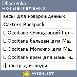 My Wishlist - dbodrenko