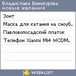 My Wishlist - de7bcb47