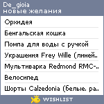 My Wishlist - de_gioia