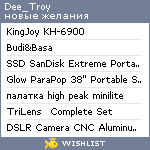 My Wishlist - dee_troy