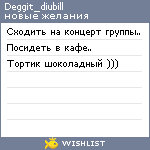 My Wishlist - deggit_diubill