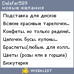 My Wishlist - delafer589