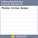 My Wishlist - delhimodularkitchen