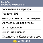 My Wishlist - delpha