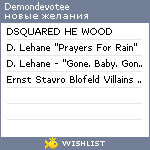 My Wishlist - demondevotee