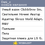 My Wishlist - deni_s