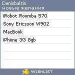 My Wishlist - denisbaltin