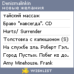 My Wishlist - denismalinkin