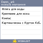 My Wishlist - denm_ark