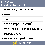My Wishlist - deno4ka