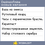 My Wishlist - desiresofmine