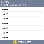 My Wishlist - desky