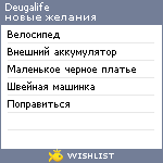 My Wishlist - deugalife