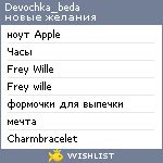 My Wishlist - devochka_beda