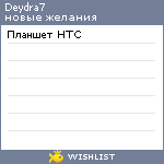 My Wishlist - deydra7