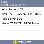 My Wishlist - dgigl