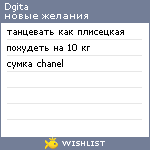 My Wishlist - dgita