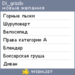 My Wishlist - di_grizzlo