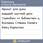 My Wishlist - diakonova