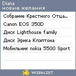 My Wishlist - diana