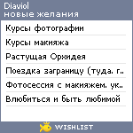 My Wishlist - diaviol