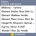 My Wishlist - diezina