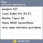 My Wishlist - diga