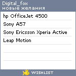 My Wishlist - digital_fox