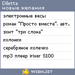 My Wishlist - diletta