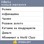 My Wishlist - dillerka