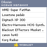 My Wishlist - diluvian