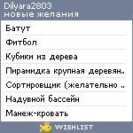 My Wishlist - dilyara2803