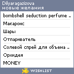 My Wishlist - dilyaragazizova