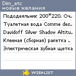 My Wishlist - dim_etc