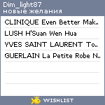 My Wishlist - dim_light87