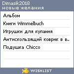 My Wishlist - dimasik2018