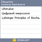 My Wishlist - dimastty