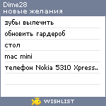 My Wishlist - dime28