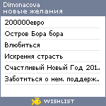 My Wishlist - dimonacova