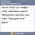 My Wishlist - dinazavyr