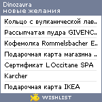 My Wishlist - dinozavra