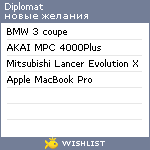 My Wishlist - diplomat