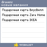 My Wishlist - diravens