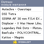 My Wishlist - distress