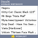 My Wishlist - dizza36