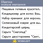 My Wishlist - dlavrova