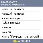 My Wishlist - dmatabaeva