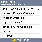 My Wishlist - dmitrus88