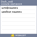 My Wishlist - doch_wodi