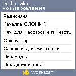 My Wishlist - docha_vika